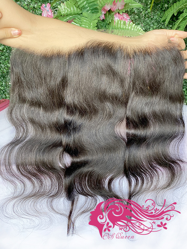 Csqueen Raw light wave 13*6 HD lace Frontal 100% Human Hair